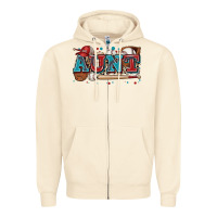 Sandshell aunt baseball Zipper Hoodie - Zillion Design Studio