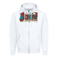White aunt baseball Zipper Hoodie - Zillion Design Studio