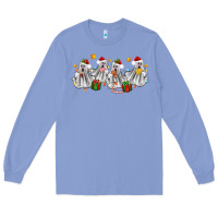 Colony Blue pantasmas ghost christmas Long Sleeve Tee - Zillion Design Studio