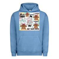 Pigment Pebble Blue cow farm life Urban Hoodie - MaliasSmallBusiness