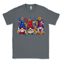 Charcoal Heather American gnomes with sunflowers Classic Tee - texasbilliewilder
