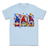 Dusty Blue American gnomes with sunflowers Classic Tee - texasbilliewilder