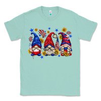 Seafoam American gnomes with sunflowers Classic Tee - texasbilliewilder