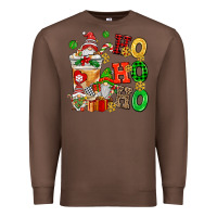 Chestnut ho ho ho christmas latte with gnomies Premium Sweatshirt - AdoDesignShop