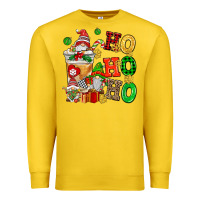 Lemon ho ho ho christmas latte with gnomies Premium Sweatshirt - AdoDesignShop