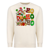 Sandshell ho ho ho christmas latte with gnomies Premium Sweatshirt - AdoDesignShop