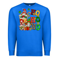 True Royal ho ho ho christmas latte with gnomies Premium Sweatshirt - AdoDesignShop