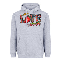 Heather Grey love summer Heavyweight Hoodie - CowhideDigitalArt