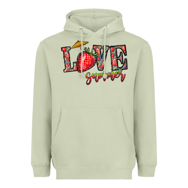 Love Summer Heavyweight Hoodie by CowhideDigitalArt | Teevron