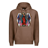 Chestnut Angel Wing Lady of Guadalupe 4th of July Premium Hoodie - Jasminsmagicworld