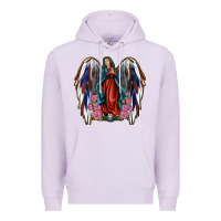 Lilac Angel Wing Lady of Guadalupe 4th of July Premium Hoodie - Jasminsmagicworld