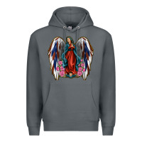 Rock Angel Wing Lady of Guadalupe 4th of July Premium Hoodie - Jasminsmagicworld