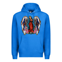 True Royal Angel Wing Lady of Guadalupe 4th of July Premium Hoodie - Jasminsmagicworld