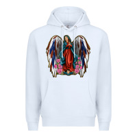 White Angel Wing Lady of Guadalupe 4th of July Premium Hoodie - Jasminsmagicworld