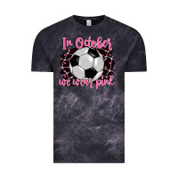 Cloud Black in october we wear pink soccer Vintage Tee - BarkalooDesign