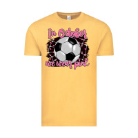 Vintage Mustard in october we wear pink soccer Vintage Tee - BarkalooDesign