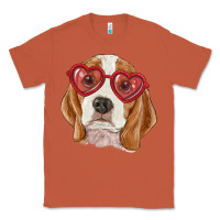Copper beagle with love glasses Classic Tee - RanaPortraitStore