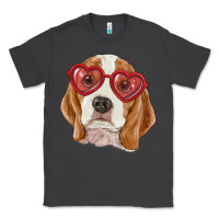 Smoke beagle with love glasses Classic Tee - RanaPortraitStore