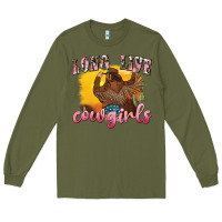 Army Green western long live cowgirls Long Sleeve Tee - texasbilliewilder