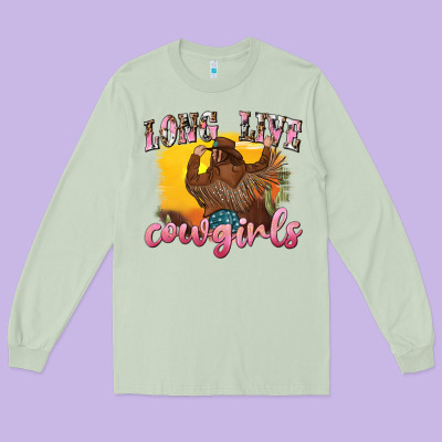 Long Sleeve Tee western long live cowgirls