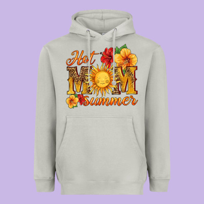 Hot Mom Summer Heavyweight Hoodie Designed By Hra Design Shop