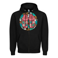 Black western crocin Zipper Hoodie - texasbilliewilder
