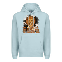 Blue Mist Dad The Man Cowhide Background Premium Hoodie - Jasminsmagicworld
