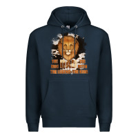 Navy Dad The Man Cowhide Background Premium Hoodie - Jasminsmagicworld