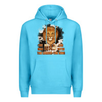 Ocean Blue Dad The Man Cowhide Background Premium Hoodie - Jasminsmagicworld