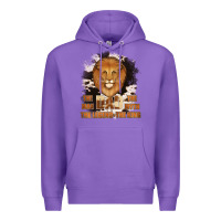 Purple Dad The Man Cowhide Background Premium Hoodie - Jasminsmagicworld