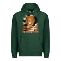Sports Green Dad The Man Cowhide Background Premium Hoodie - Jasminsmagicworld