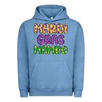 Pigment Pebble Blue mardi gras mambo Urban Hoodie - MaliasSmallBusiness