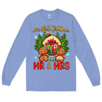 Colony Blue our first christmas as mr and mrs Long Sleeve Tee - Zillion Design Studio