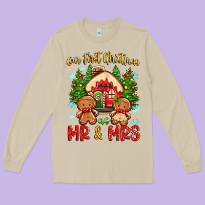 Long Sleeve Tee our first christmas as mr and mrs
