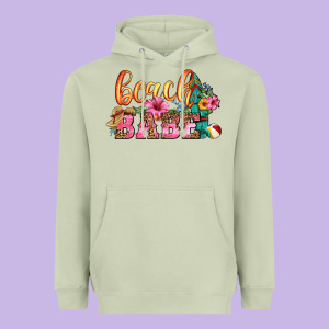 Beach Babe Heavyweight Hoodie Designed By Hra Design Shop