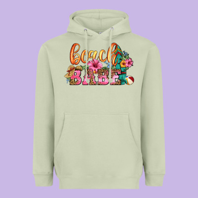 Beach Babe Heavyweight Hoodie Designed By Hra Design Shop