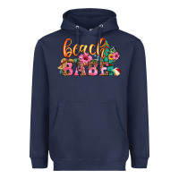 Navy beach babe Heavyweight Hoodie - HRA Design Shop