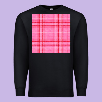 Valentines Day Plaid Seamless Pattern Premium Sweatshirt Designed By Bundleandbundleshop