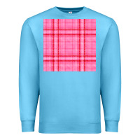 Ocean Blue valentines day plaid seamless pattern Premium Sweatshirt - BundleAndBundleShop