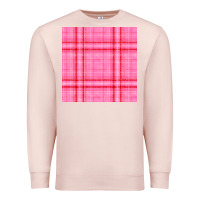 Pale Pink valentines day plaid seamless pattern Premium Sweatshirt - BundleAndBundleShop