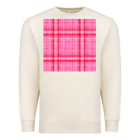 Sandshell valentines day plaid seamless pattern Premium Sweatshirt - BundleAndBundleShop