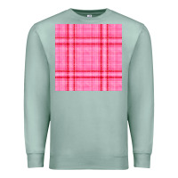 Seafoam valentines day plaid seamless pattern Premium Sweatshirt - BundleAndBundleShop