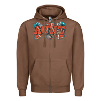 Chestnut aunt American football Zipper Hoodie - Zillion Design Studio