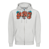 Dove Grey aunt American football Zipper Hoodie - Zillion Design Studio