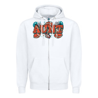 White aunt American football Zipper Hoodie - Zillion Design Studio