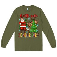 Army Green north pole reindeer farm Long Sleeve Tee - Zillion Design Studio