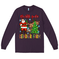 Plum north pole reindeer farm Long Sleeve Tee - Zillion Design Studio