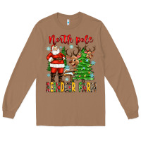 Toasted Coconut north pole reindeer farm Long Sleeve Tee - Zillion Design Studio