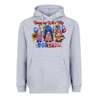 Heather Grey hangin with my gnomerica Heavyweight Hoodie - RacoonDesign