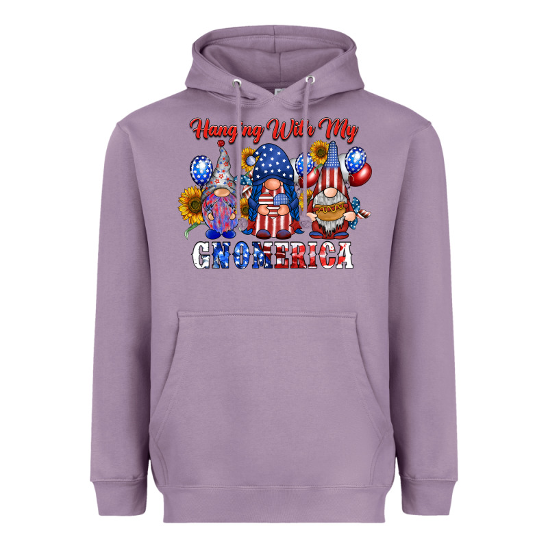 Hangin With My Gnomerica Heavyweight Hoodie by RacoonDesign | Teevron